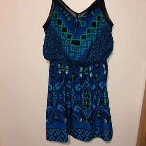 Blue and Green Express Dress